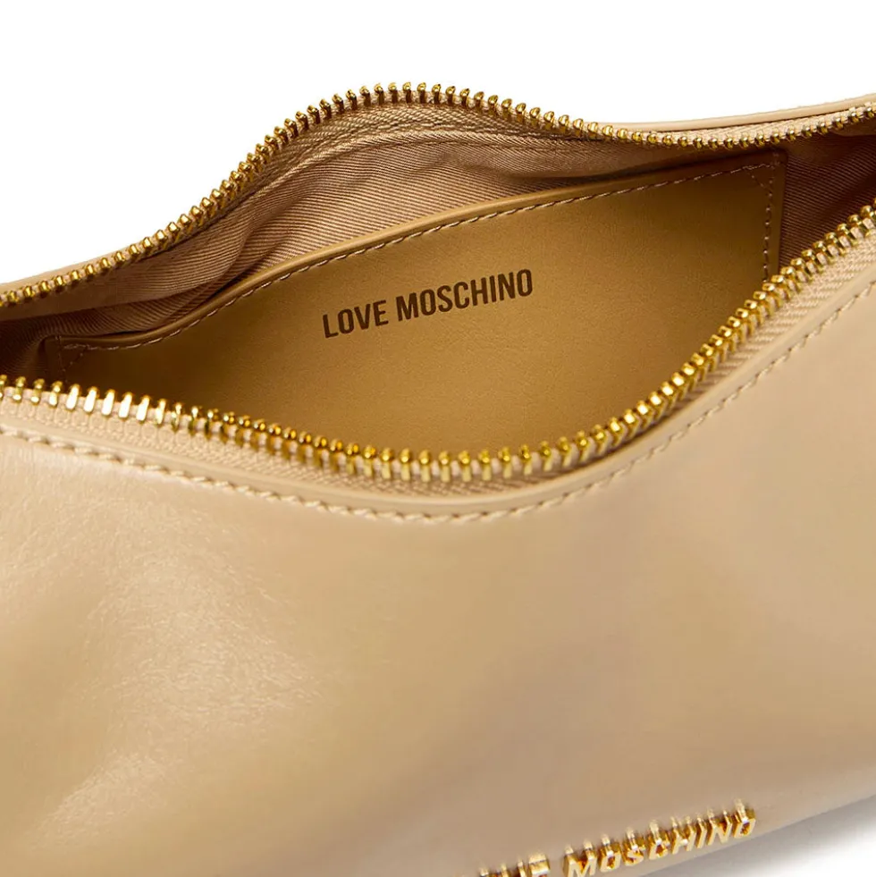 Borsa Donna a Spalla LOVE MOSCHINO in Ecopelle Soft Taupe