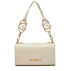 Borsa Donna a Spalla LOVE MOSCHINO linea Jewel Avorio