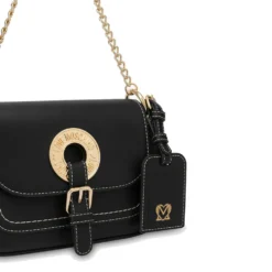 Borsa Donna a Spalla LOVE MOSCHINO linea Logo Eyelet Nera