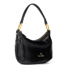 Borsa Donna a Spalla Media BRACCIALINI linea Beth Puffy in Nylon Nero