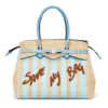 Borsa Donna a Spalla SAVE MY BAG in Lycra linea Miss Misura M Colore Azzurro
