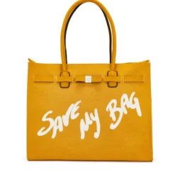 Borsa Donna a Spalla SAVE MY BAG in Canvas e Lycra linea Nykol Colore Ocra