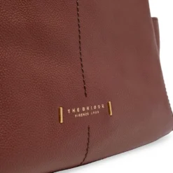Borsa Donna a Spalla THE BRIDGE linea Letizia in Pelle Marrone