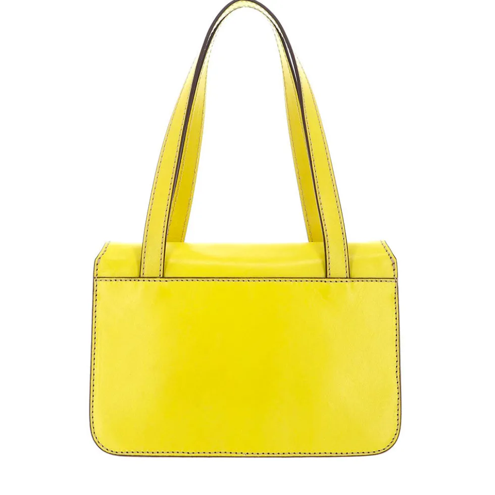 Borsa Donna a Spalla THE BRIDGE linea Lucrezia in Pelle color Lime