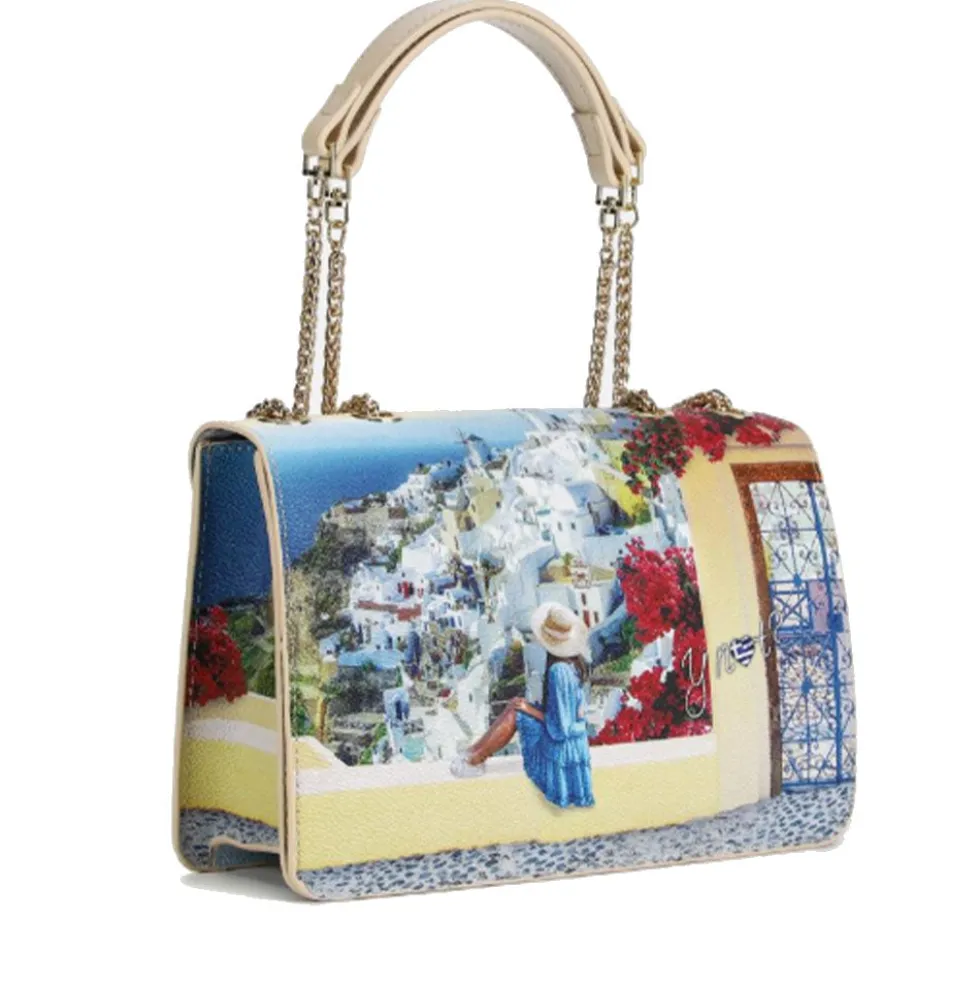 Borsa Donna a Spalla Y NOT YES-471 Greek Summer