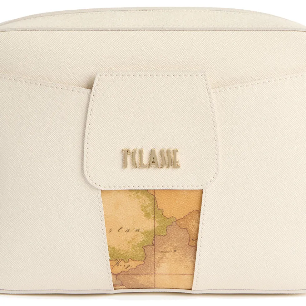 Borsa Donna a Tracolla 1A Classe Alviero Martini linea Bloom City Avorio LD31