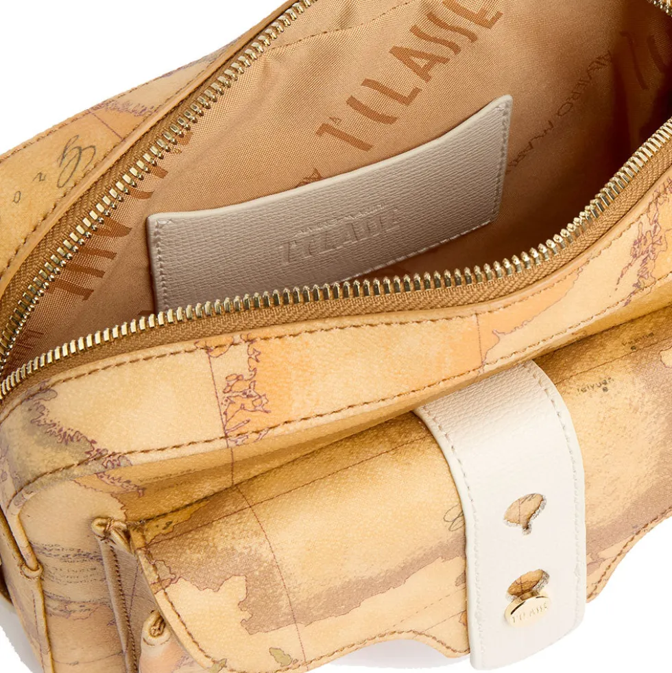 Borsa Donna a Tracolla 1A Classe Alviero Martini linea Escape Geo stampa Geo Classic e Avorio LE63