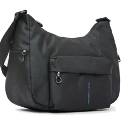 Borsa Donna a Tracolla a Mezzaluna MANDARINA DUCK in Tessuto Linea MD20 Colore Nero