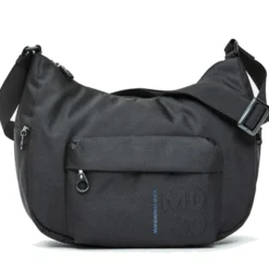 Borsa Donna a Tracolla a Mezzaluna MANDARINA DUCK in Tessuto Linea MD20 Colore Nero