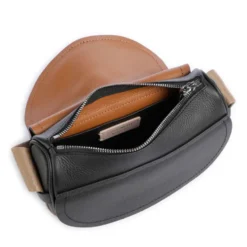 Borsa Donna a Tracolla COCCINELLE in Pelle linea Raquel Colore Noir - Cuir Misura Piccola