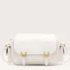 Borsa Donna a Tracolla COCCINELLE in Pelle Colore Blanco linea Campus Small