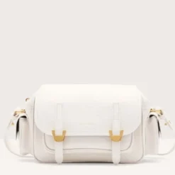 Borsa Donna a Tracolla COCCINELLE in Pelle Colore Blanco linea Campus Small