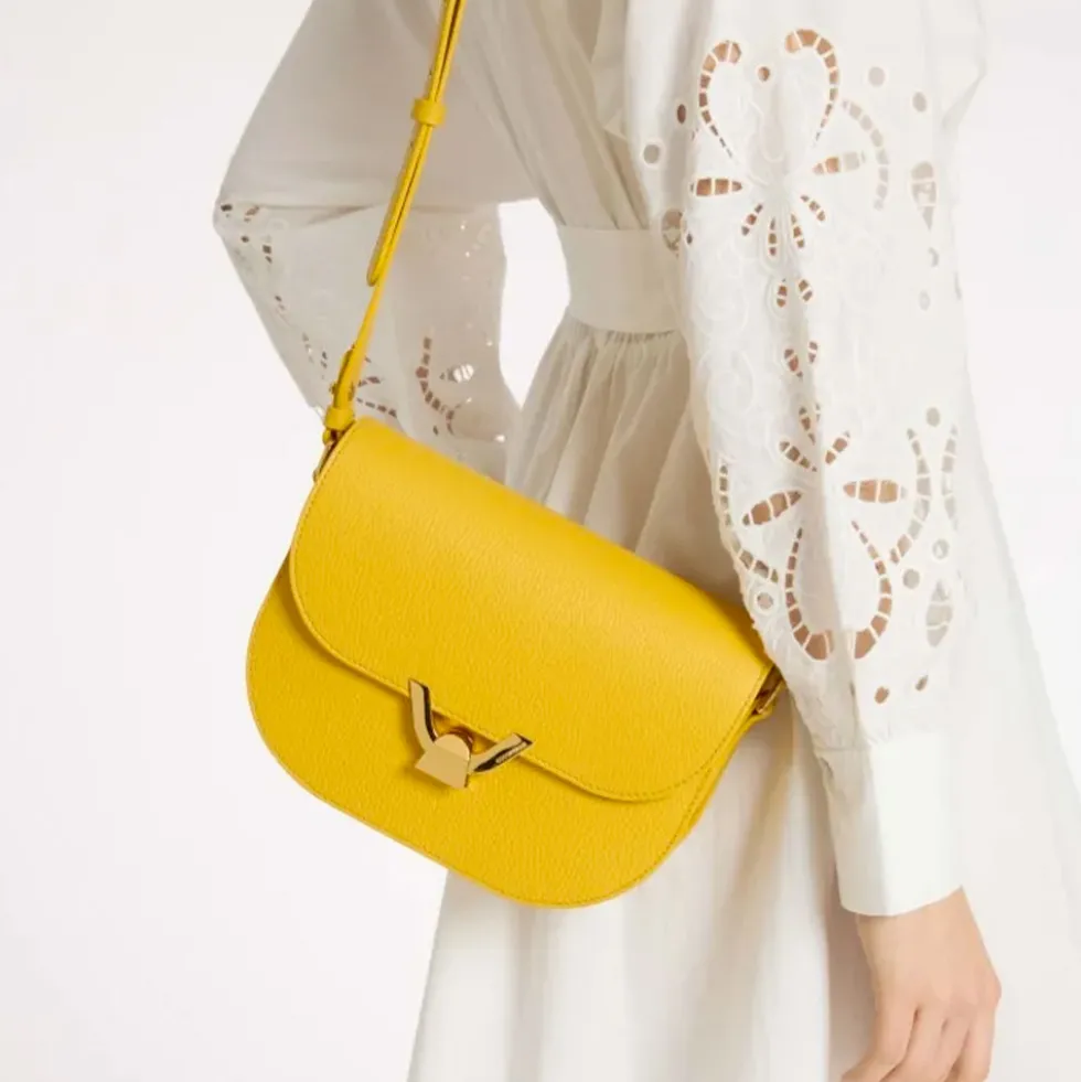 Borsa Donna a Tracolla COCCINELLE in Pelle Sangria linea Dew Small