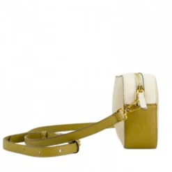 Borsa Donna a Tracolla COCCINELLE Linea Tebe Colore Sandshell - Pearl - Seagrass