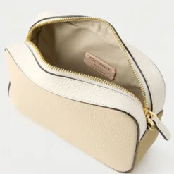 Borsa Donna a Tracolla COCCINELLE Linea Tebe Colore Sandshell - Pearl - Seagrass