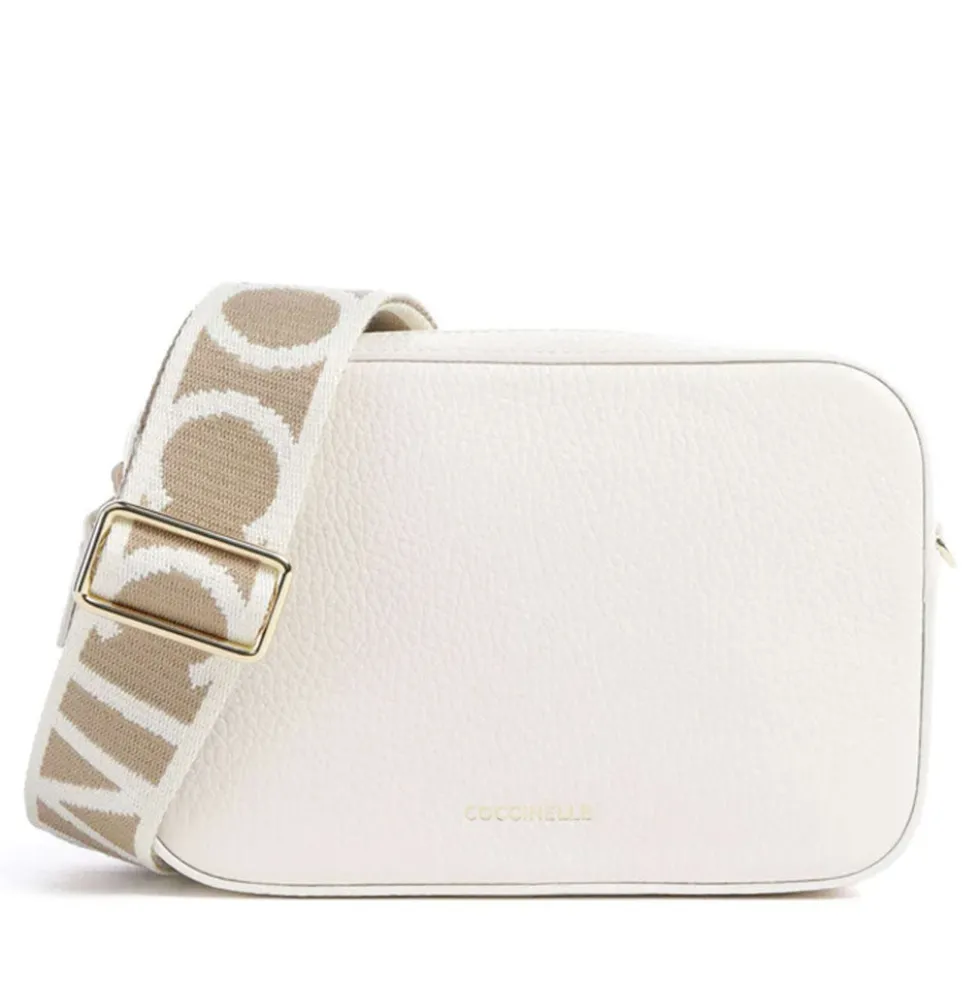 Borsa Donna a Tracolla COCCINELLE Linea Tebe Colore Pearl - E5MN555I101