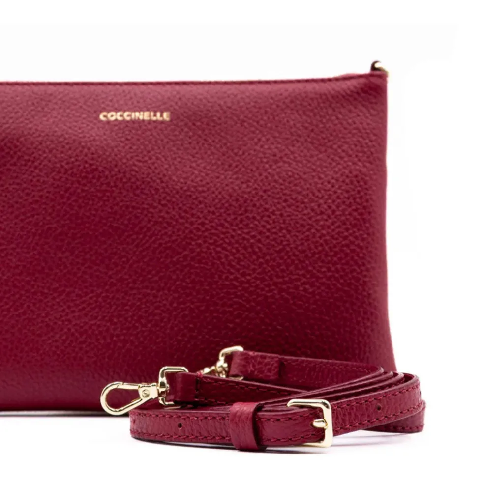 Borsa Donna a Tracolla COCCINELLE in Pelle Scarlet Linea Best Small
