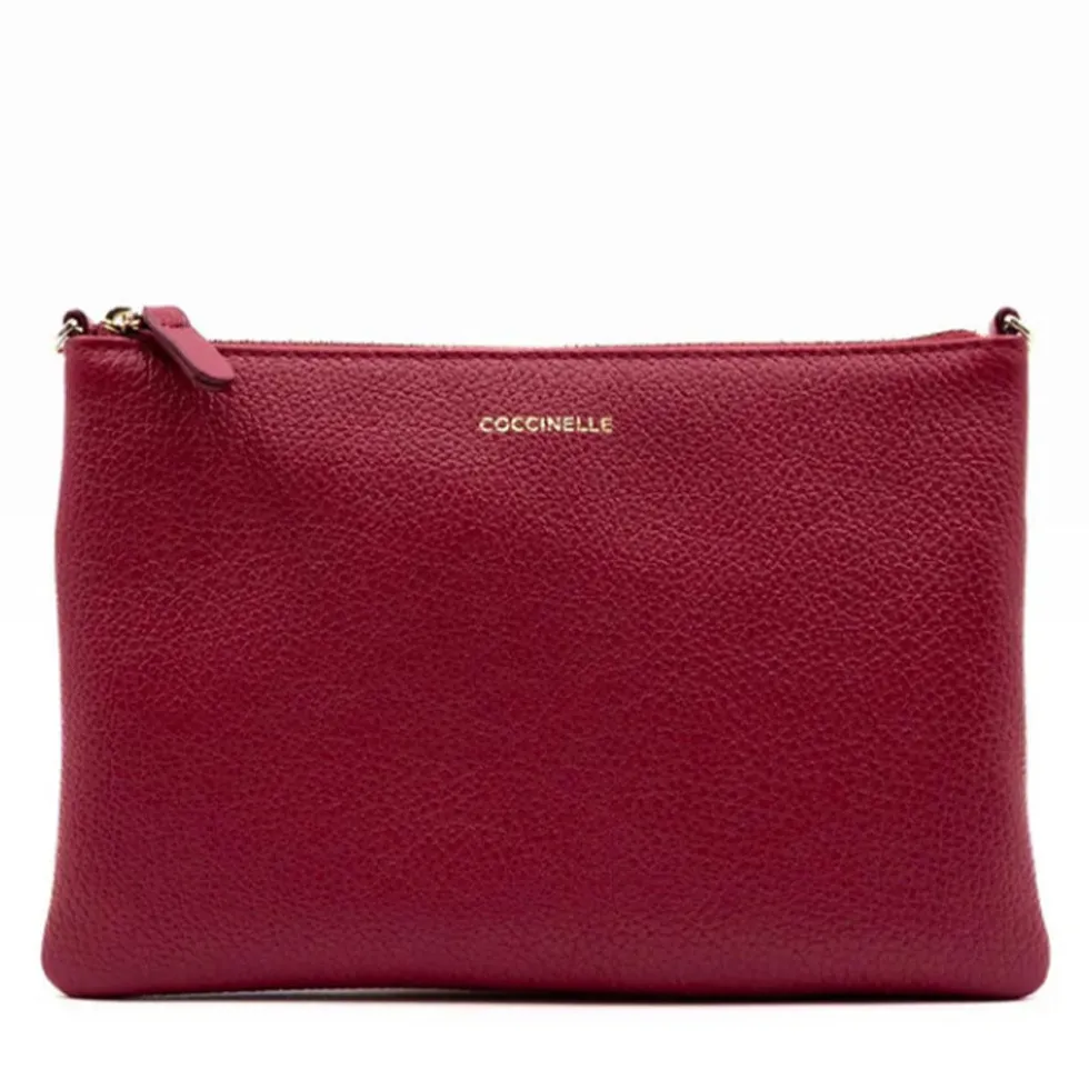 Borsa Donna a Tracolla COCCINELLE in Pelle Scarlet Linea Best Small
