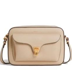 Borsa Donna a Tracolla COCCINELLE in Pelle Sandshell linea Beat Soft Misura Large