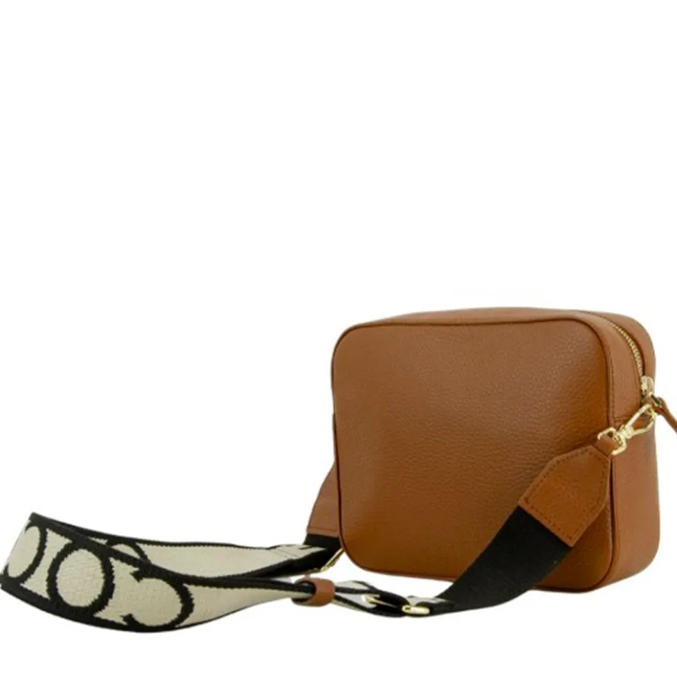 Borsa Donna a Tracolla COCCINELLE Linea Tebe Colore Cognac - E5MN555M301