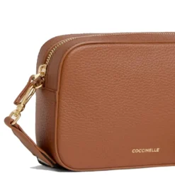 Borsa Donna a Tracolla COCCINELLE Linea Tebe Colore Cognac - E5MN555I101