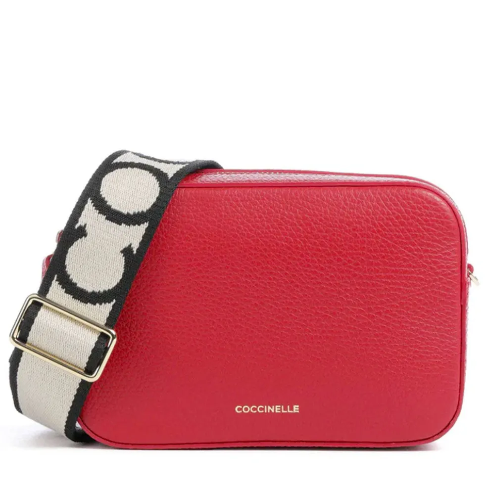 Borsa Donna a Tracolla COCCINELLE Linea Tebe Colore Scarlet - E5MN555I10