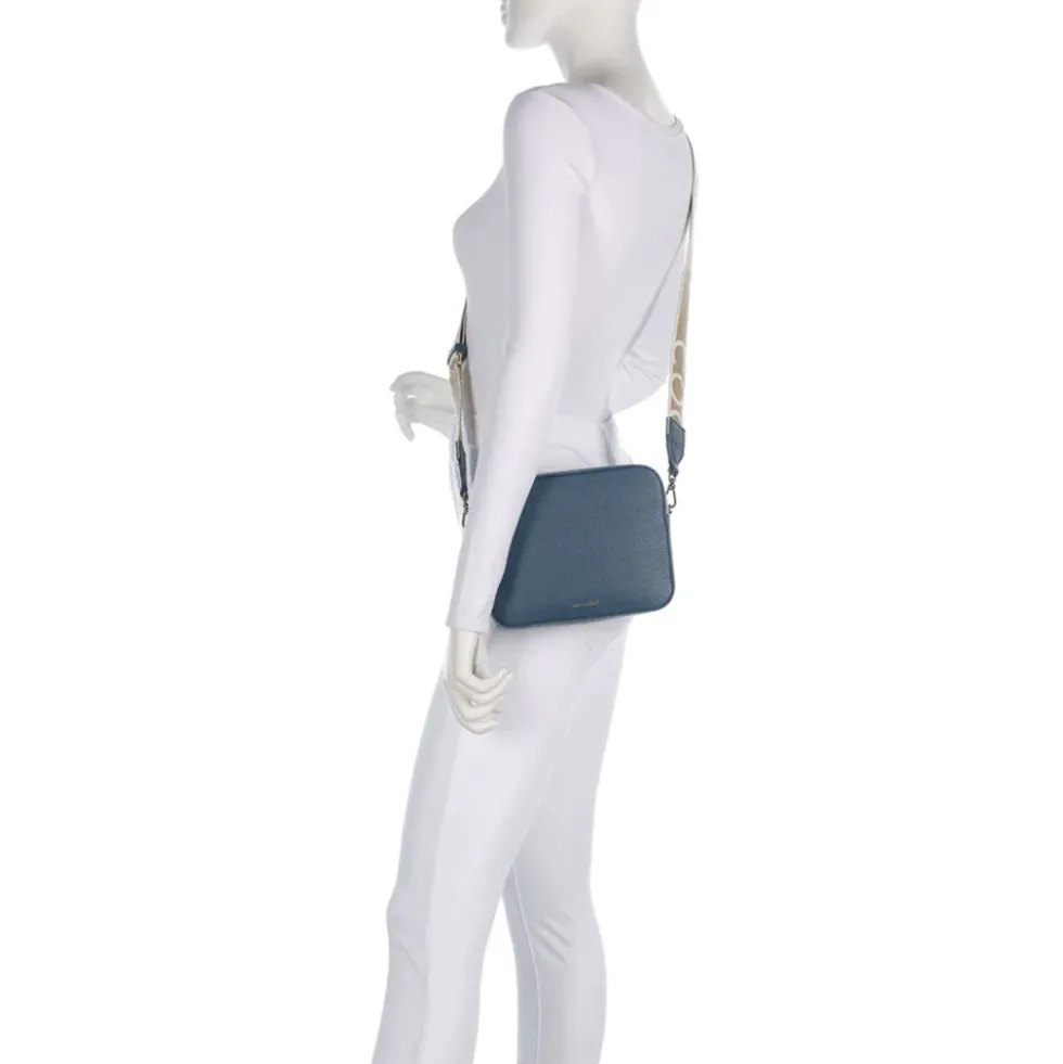 Borsa Donna a Tracolla COCCINELLE Linea Tebe Colore Deep Blue - E5MN555M301