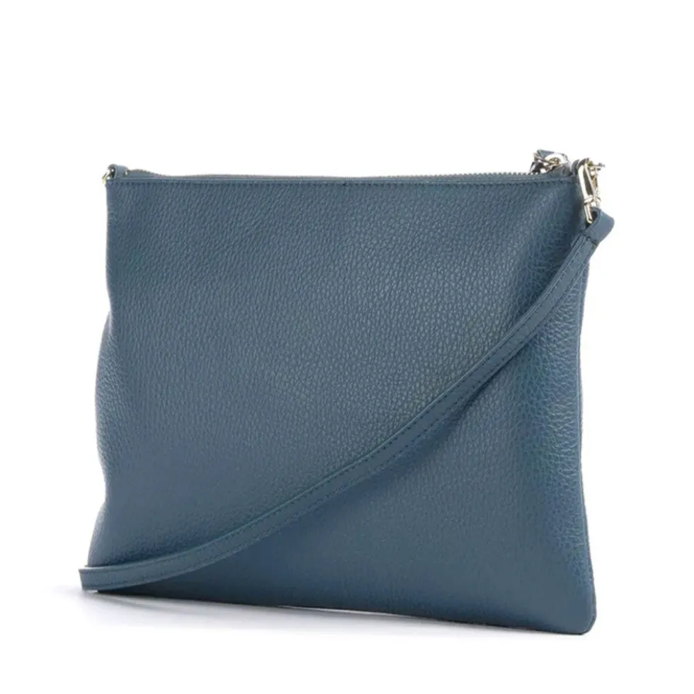 Borsa Donna a Tracolla COCCINELLE in Pelle Deep Blue Linea Best Medium
