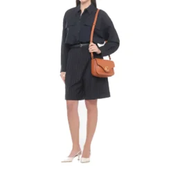 Borsa Donna a Tracolla COCCINELLE in Pelle linea C-Me Calf Cocker Small Colore Cognac