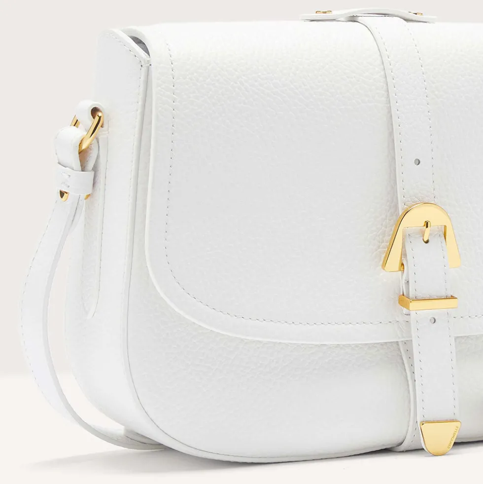 Borsa Donna a Tracolla COCCINELLE in Pelle Linea Magalù colore Brillant White
