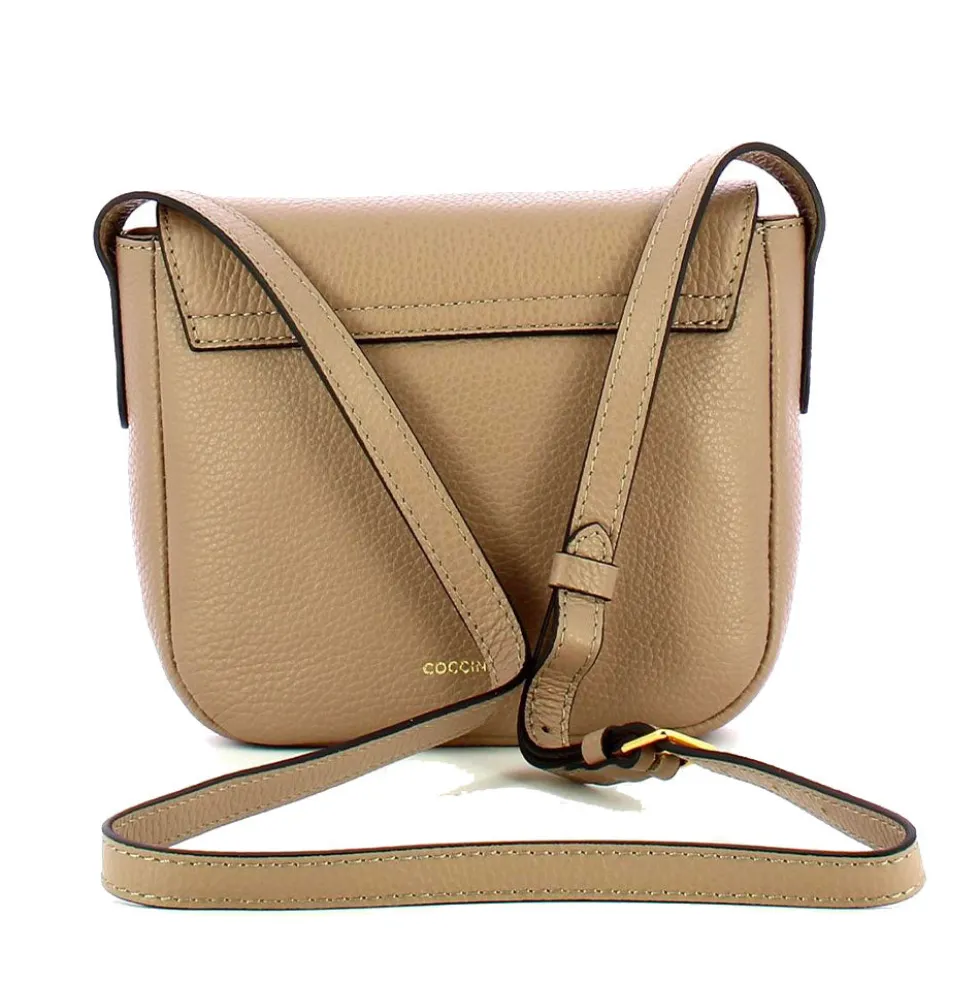 Borsa Donna a Tracolla COCCINELLE in Pelle Linea Arlettis colore Warm Taupe