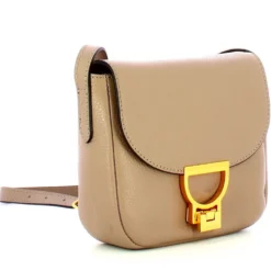 Borsa Donna a Tracolla COCCINELLE in Pelle Linea Arlettis colore Warm Taupe