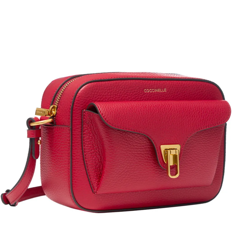 Borsa Donna a Tracolla COCCINELLE in Pelle Scarlet linea Beat Soft Misura Small