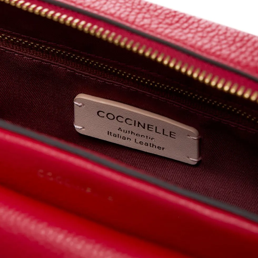 Borsa Donna a Tracolla COCCINELLE in Pelle Scarlet linea Beat Soft Misura Small