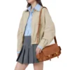 Borsa Donna a Tracolla COCCINELLE in Pelle Colore Nero linea Campus Medium