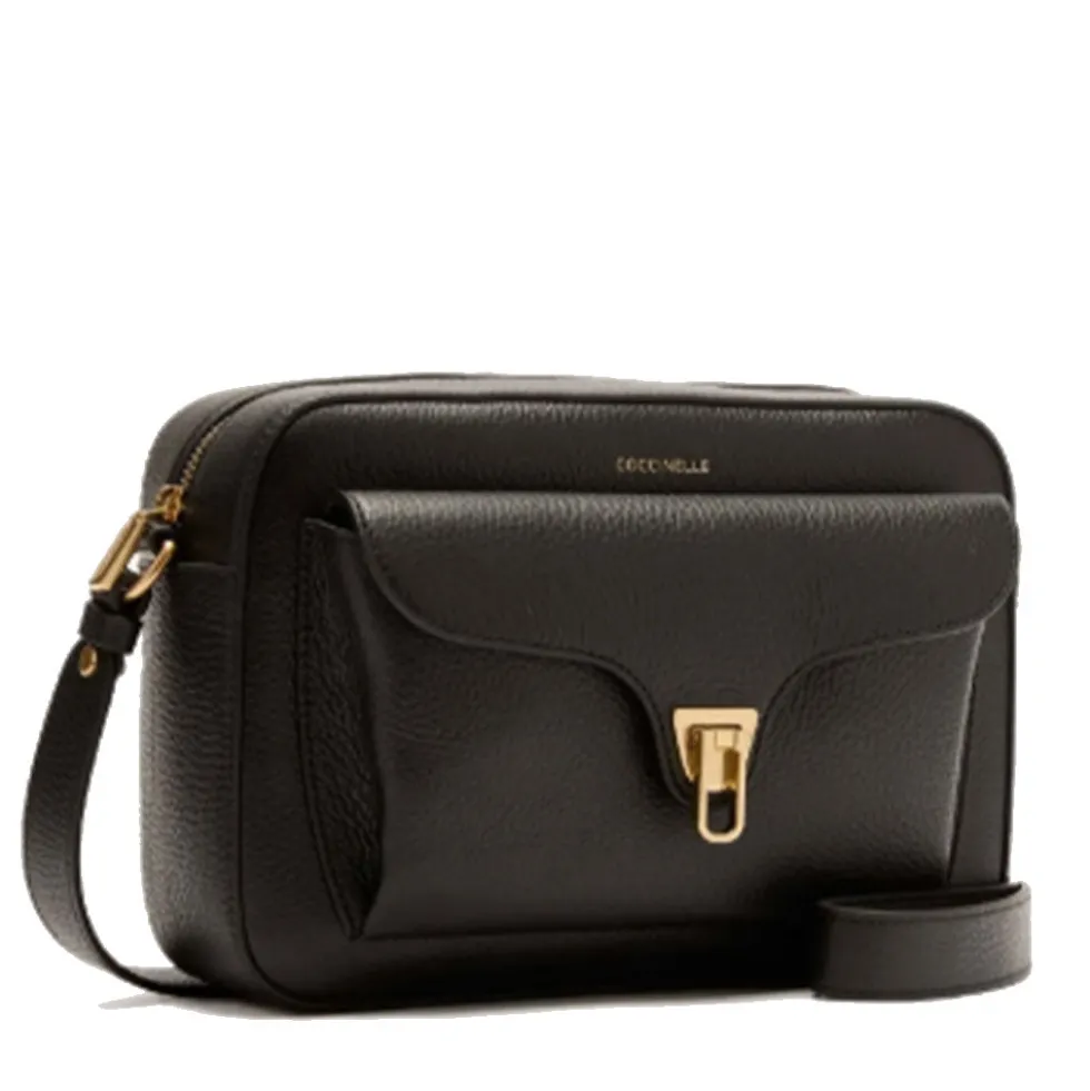 Borsa Donna a Tracolla COCCINELLE in Pelle Nera linea Beat Soft Misura Large
