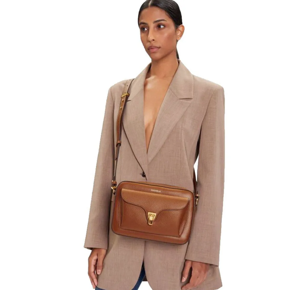 Borsa Donna a Tracolla COCCINELLE in Pelle Nera linea Beat Soft Misura Large