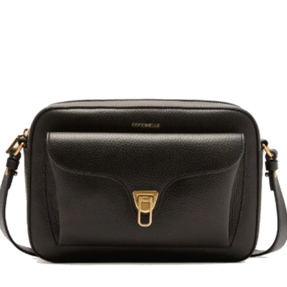 Borsa Donna a Tracolla COCCINELLE in Pelle Nera linea Beat Soft Misura Large
