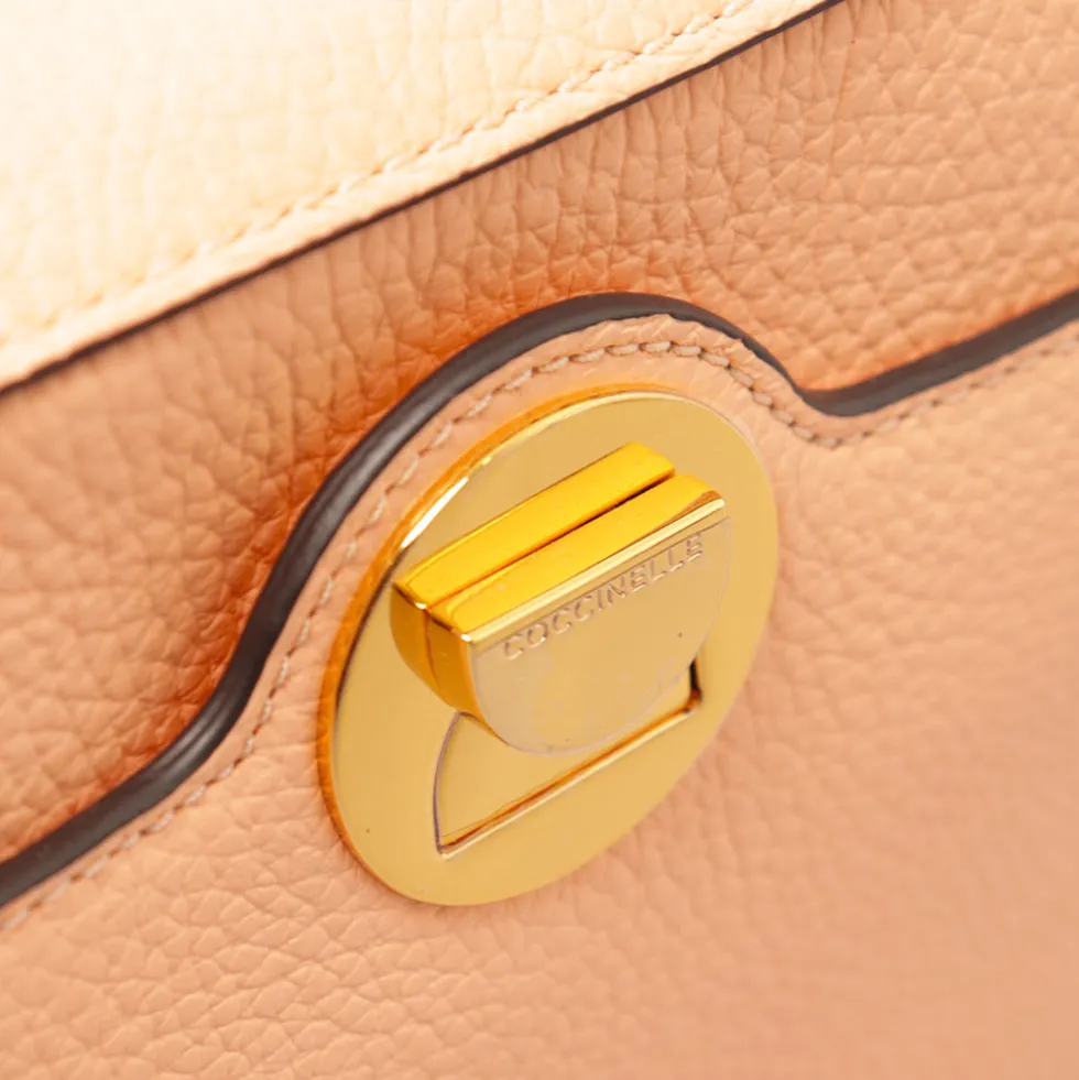 Borsa Donna a Tracolla COCCINELLE in Pelle linea Liya colore Sunrise - Cuir