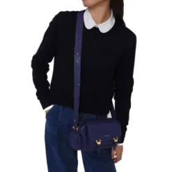 Borsa Donna a Tracolla COCCINELLE in Pelle Colore Royal Blue linea Campus Small