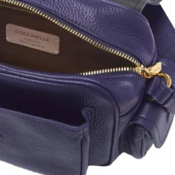 Borsa Donna a Tracolla COCCINELLE in Pelle Colore Royal Blue linea Campus Small