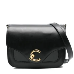 Borsa Donna a Tracolla COCCINELLE in Pelle linea C-Me Calf Cocker Small Colore Nero