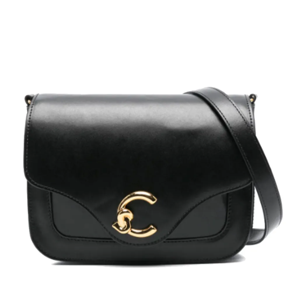 Borsa Donna a Tracolla COCCINELLE in Pelle linea C-Me Calf Cocker Small Colore Nero