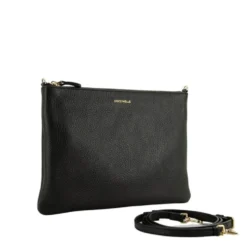 Borsa Donna a Tracolla COCCINELLE in Pelle Nera Linea Best Medium