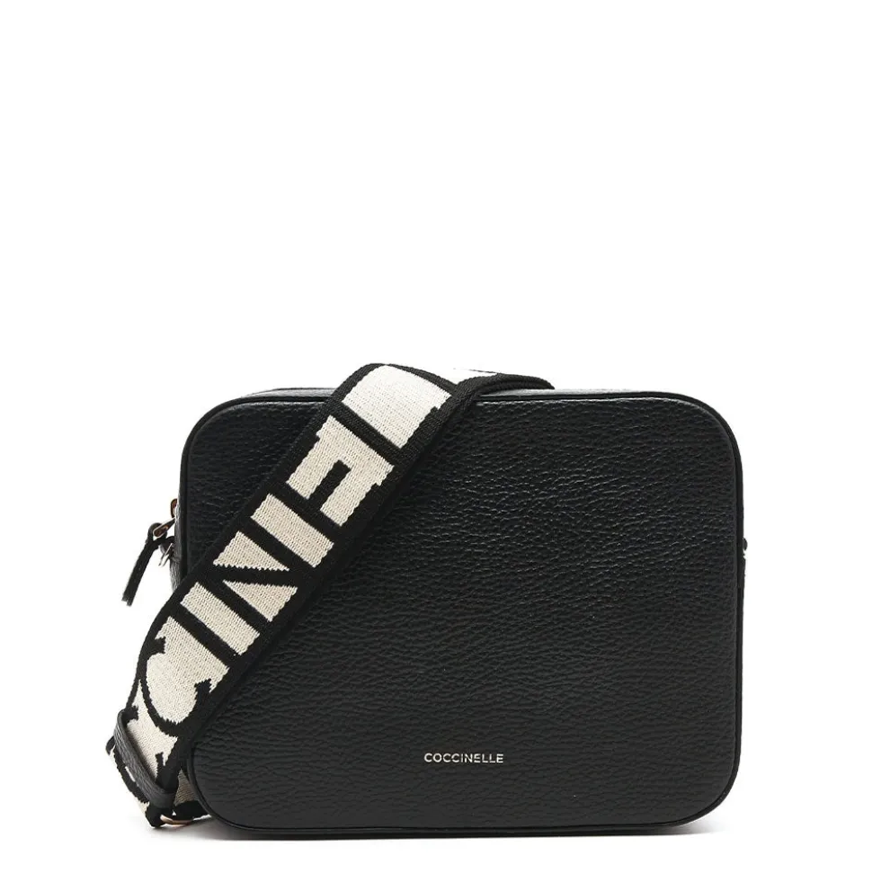 Borsa Donna a Tracolla COCCINELLE Linea Tebe Colore Nero - E5MN555M301