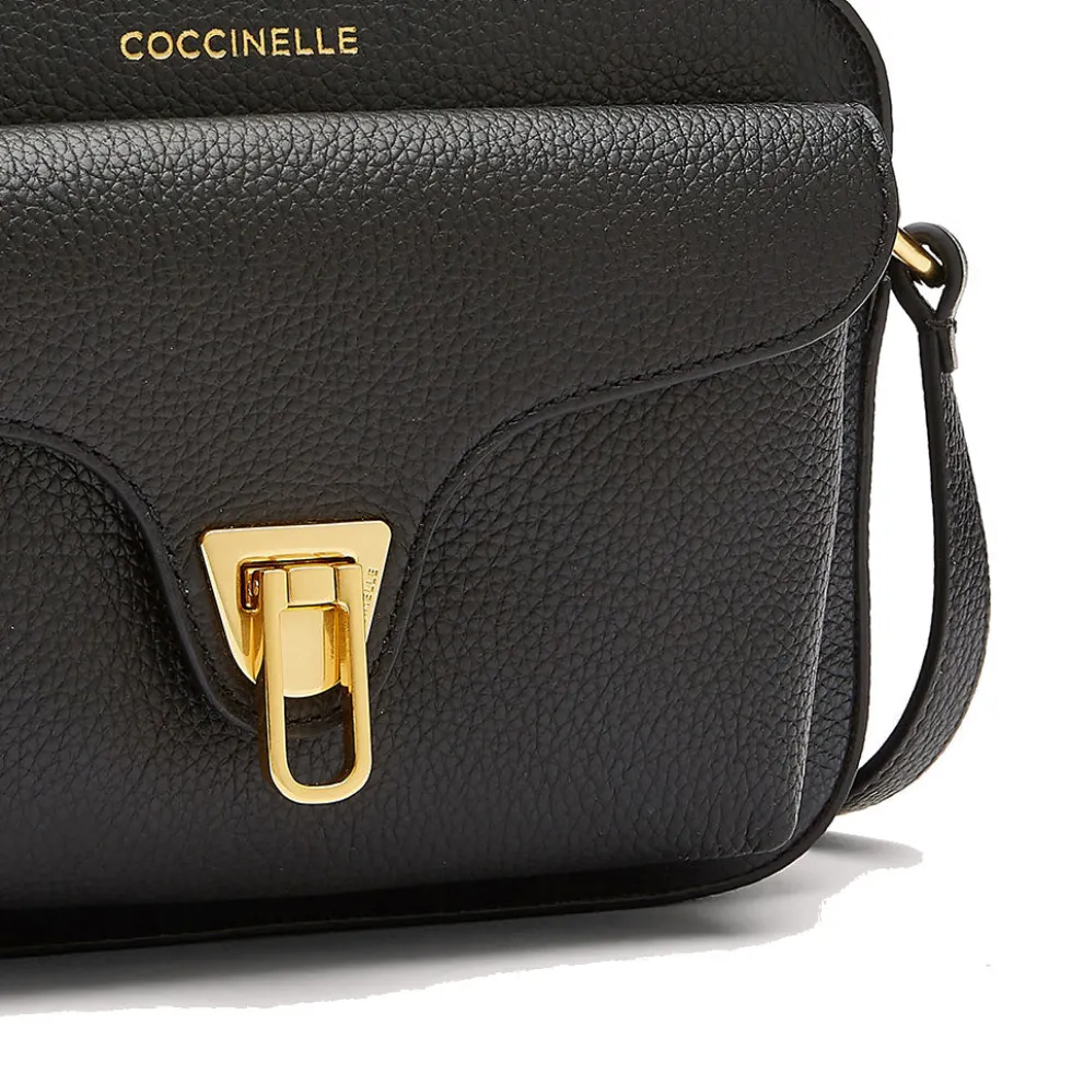 Borsa Donna a Tracolla COCCINELLE in Pelle Nera linea Beat Soft Misura Small