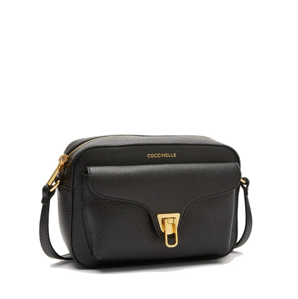 Borsa Donna a Tracolla COCCINELLE in Pelle Nera linea Beat Soft Misura Small