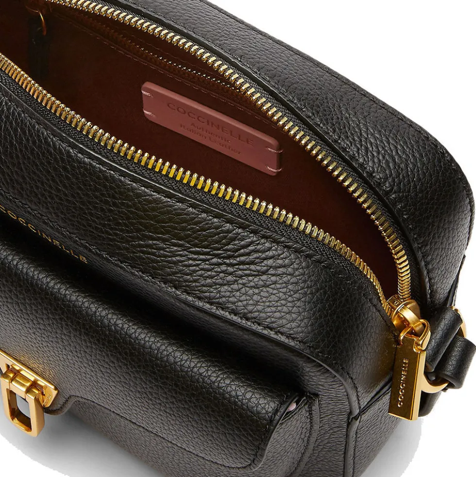 Borsa Donna a Tracolla COCCINELLE in Pelle Nera linea Beat Soft Misura Small