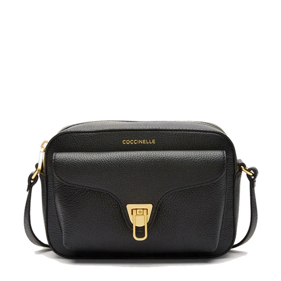 Borsa Donna a Tracolla COCCINELLE in Pelle Nera linea Beat Soft Misura Small