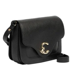 Borsa Donna a Tracolla COCCINELLE in Pelle Martellata linea C-Me Small Colore Nero